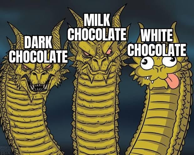 white chocolate - meme