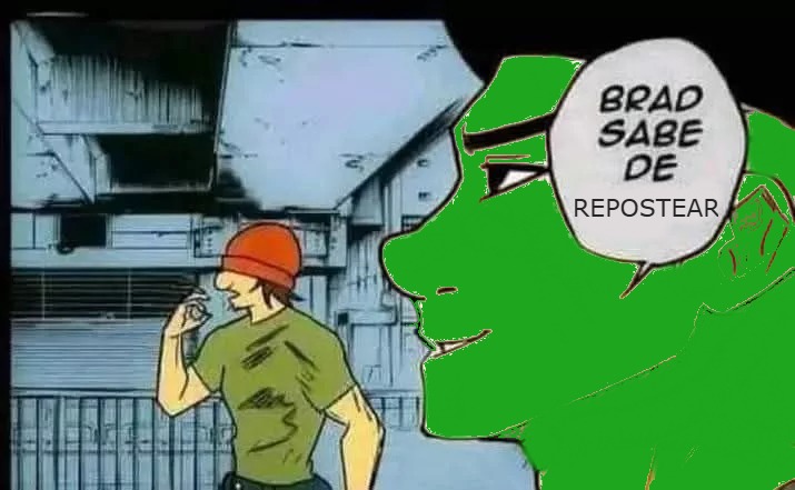 Brad sabe de repostear PD: Memedroid esta moribundo