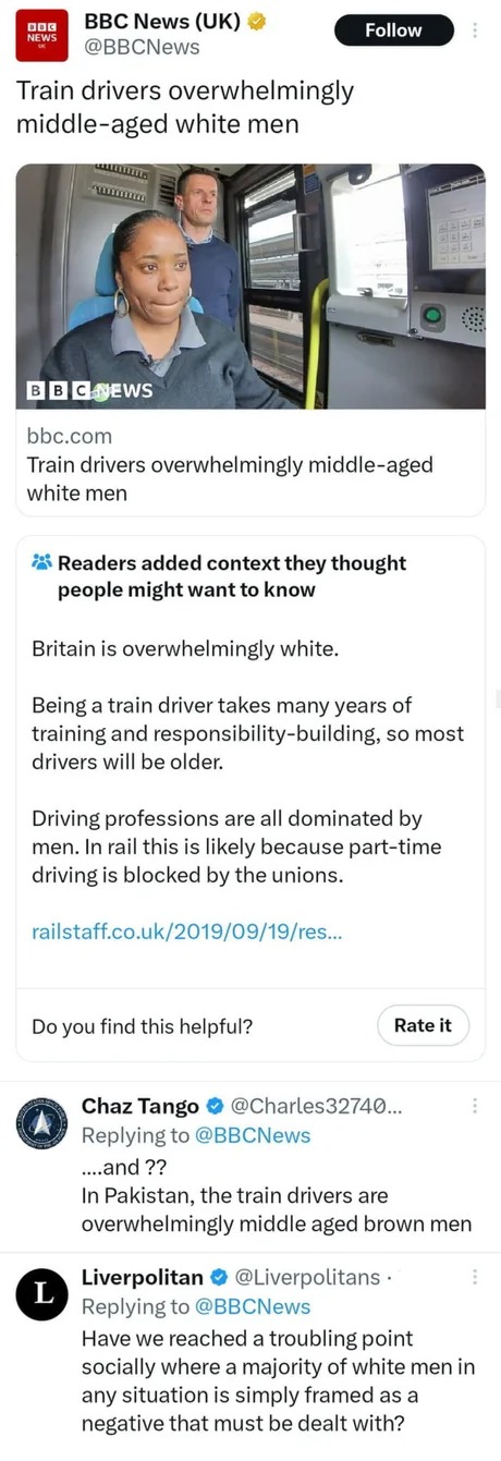 Overwhelmingly white - meme