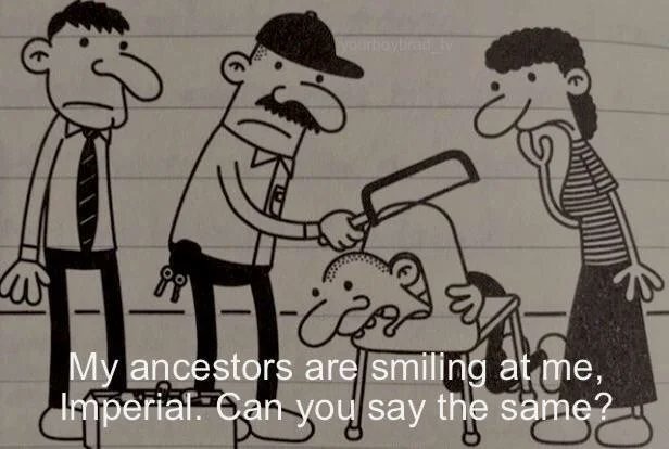 dongs on an ancestor - meme