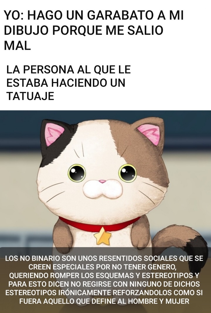 Los no binarios ni siquiera saben en qué se diferencian entre hombre y mujer - meme