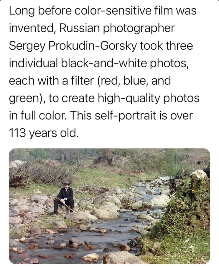 This 113-year-old color photo is cleaner than my front cam - meme