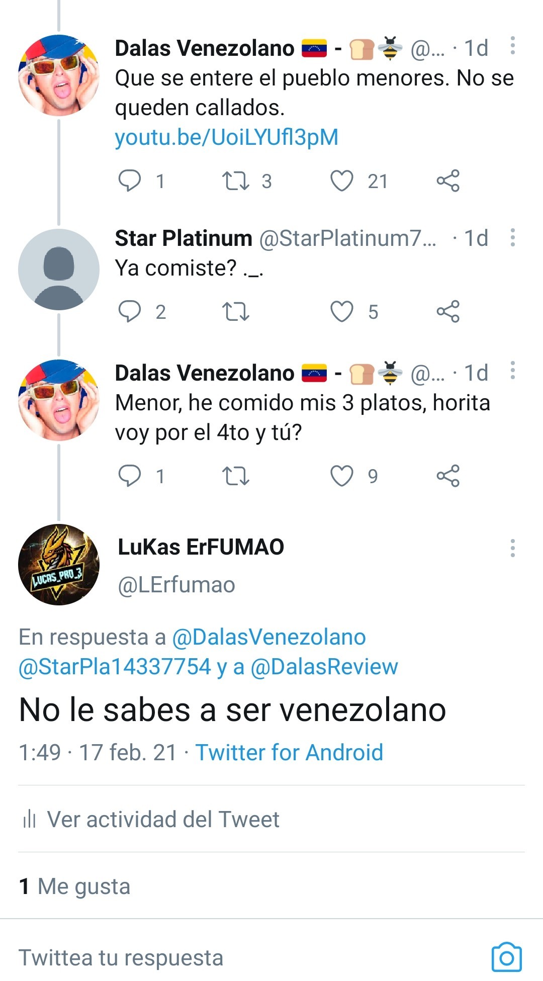 No le sabe a ser venezolano - meme