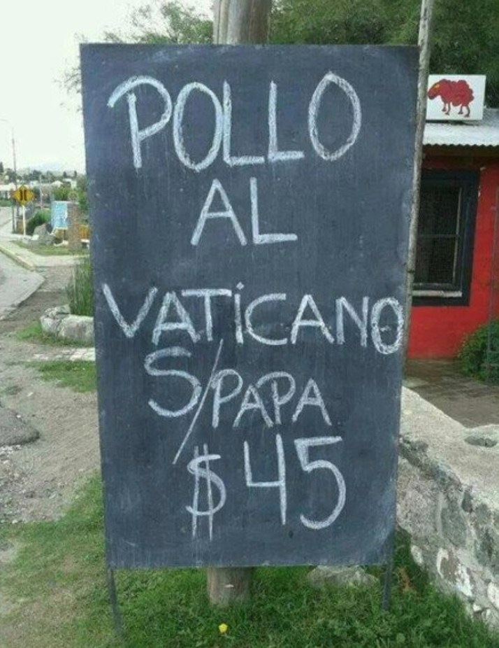 Pollo al Vaticano, edición especial Semana Santa - meme