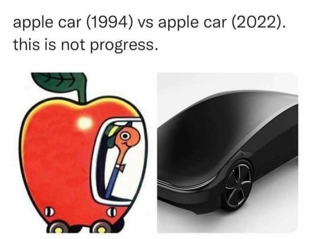 apple car - meme