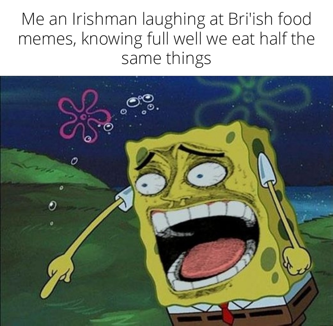 I'm not the Irishman laughing - meme