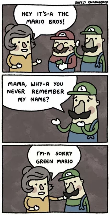 Green Mario - meme