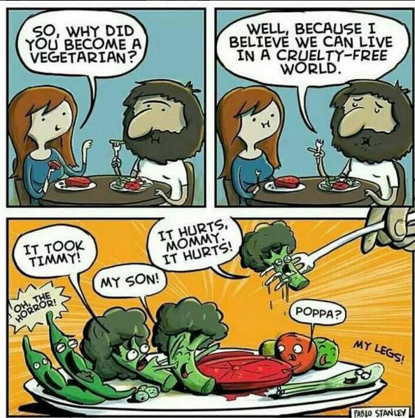 Poor veggies - meme