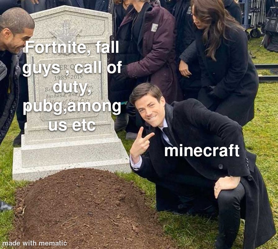 Minecraft still popular - meme