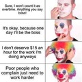 Clown thinking