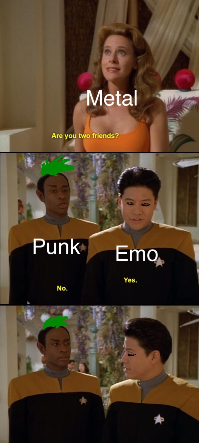 Talking about 70’s and early 80’s punk, mostly. - meme
