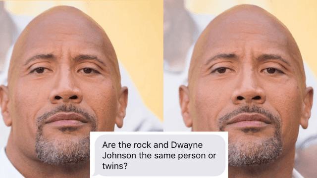The Rock and Dwayne Johnson meme