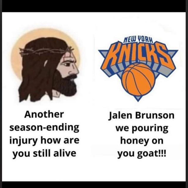 Brunson injury meme