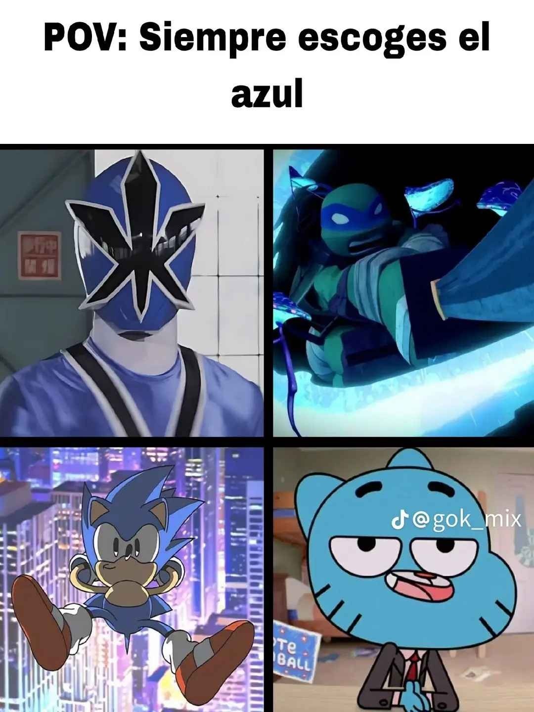 Comenta si el azul es tu color favorito - meme