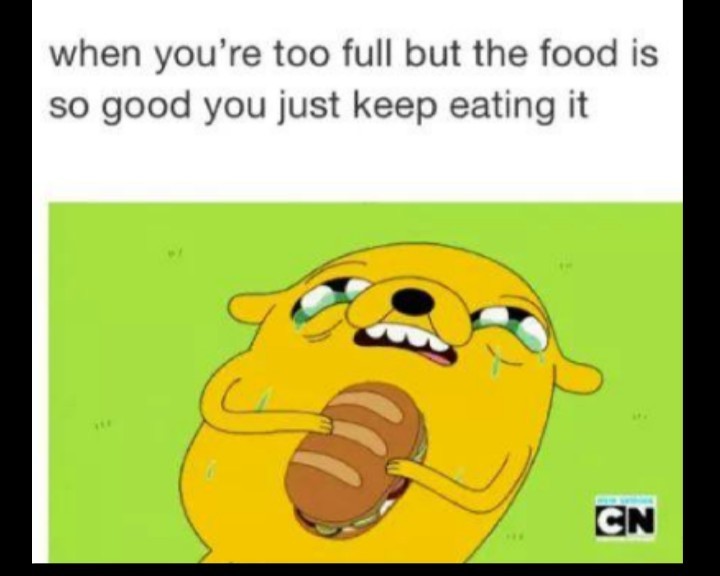 My stomach is gonna explode - meme