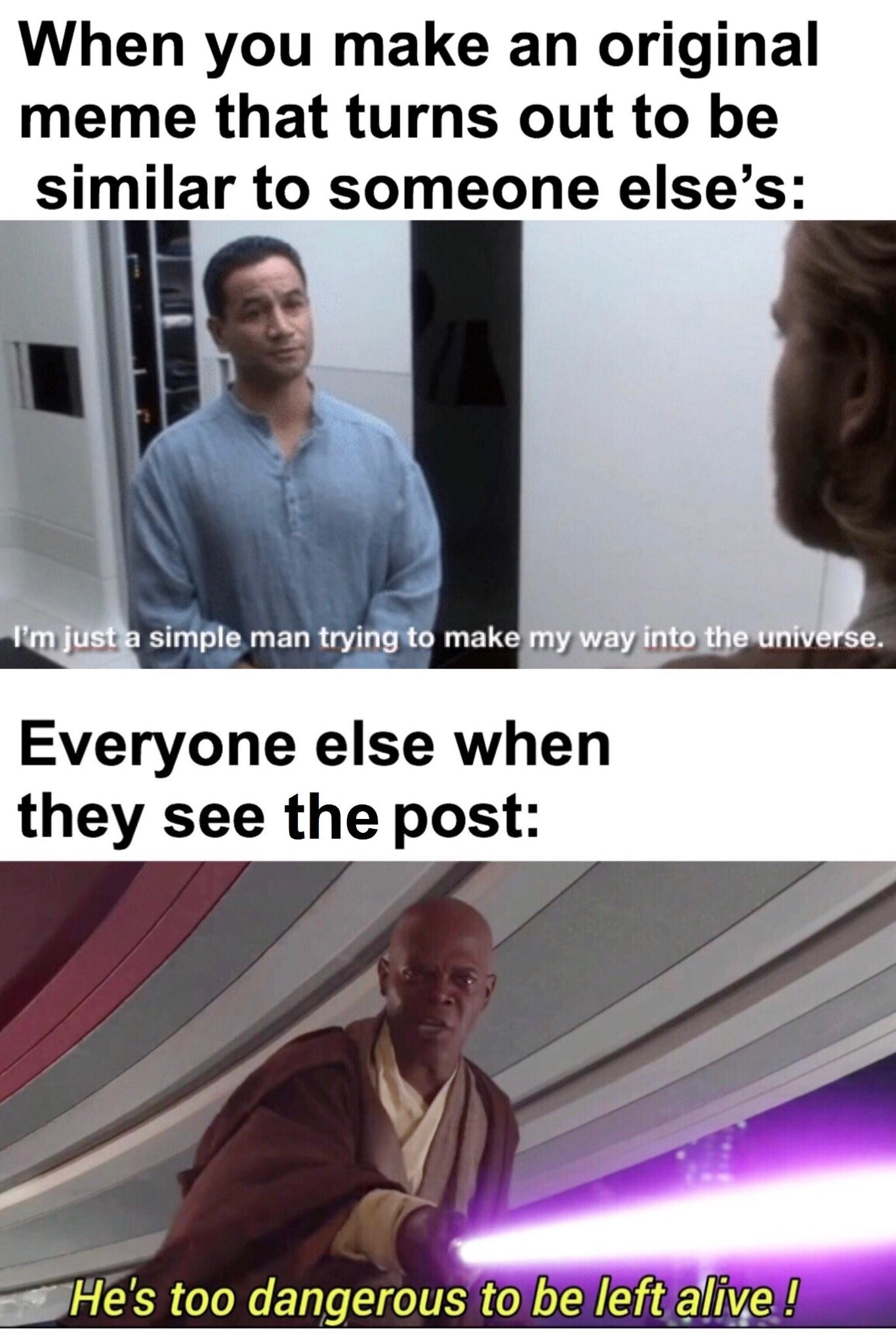 Every scene in star wars is a meme