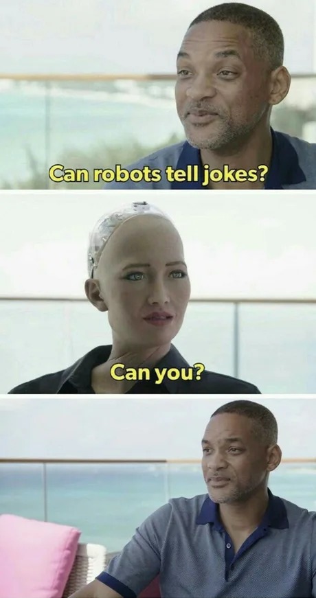 Can robots tell jokes? - meme