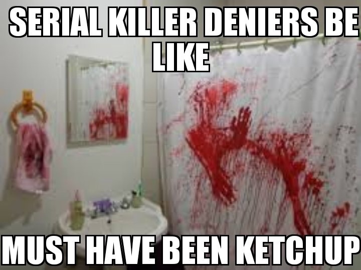 I don’t believe in serial killers - meme