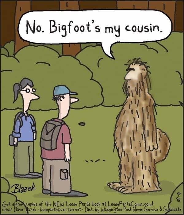 Mistook Bigass for bigfoot - meme