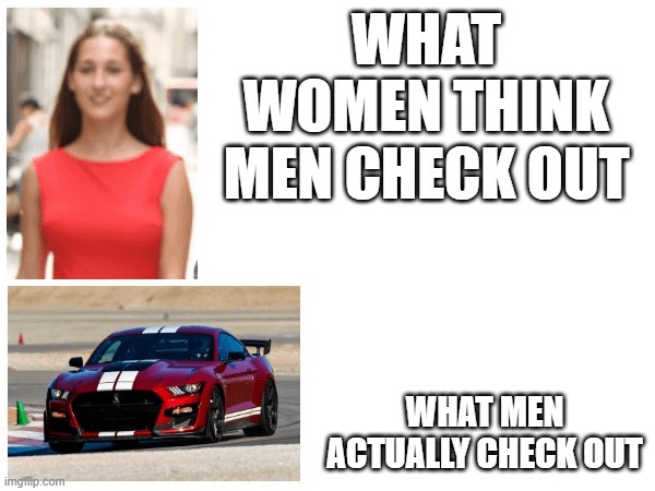 What men check out - meme