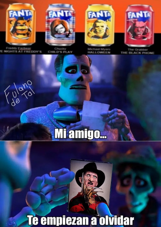 Alguien me explica de que sabor se supone que es la lata que tiene a Chucky? - meme