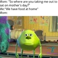 we have food at home
