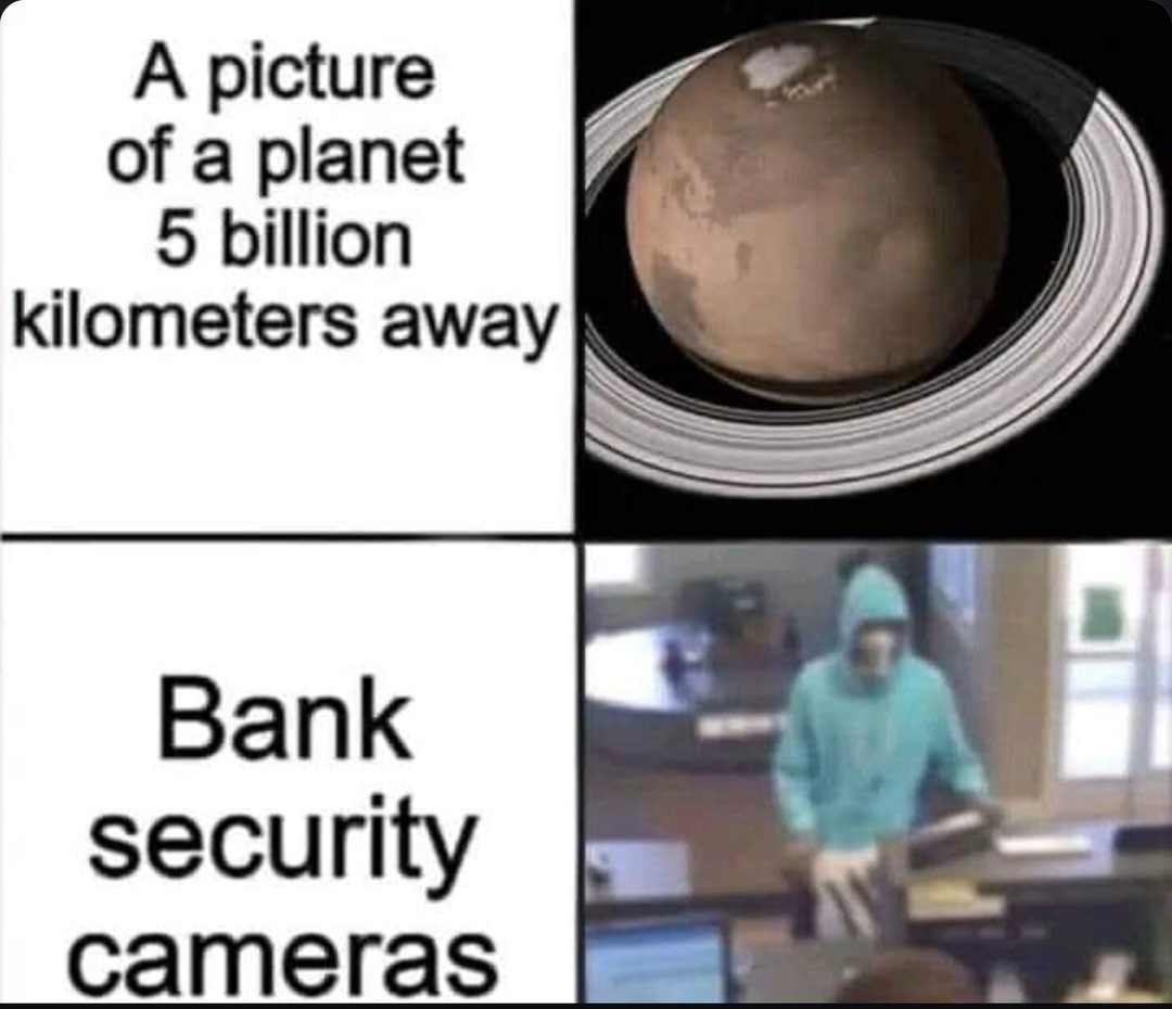 NASA: photo of Pluto. Bank cameras: potato resolution - meme