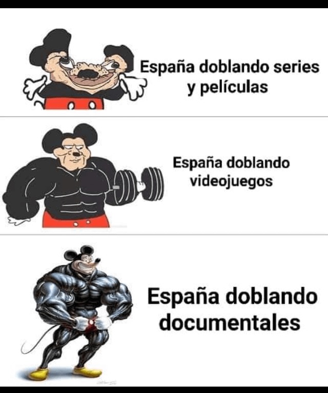 España doblando documentales - meme