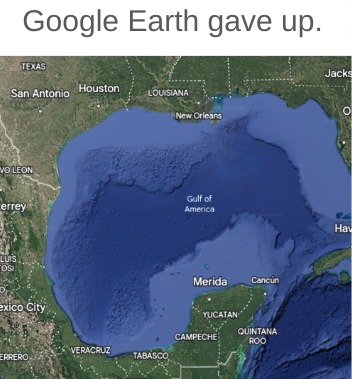 Gulf of America has entered the chat - meme