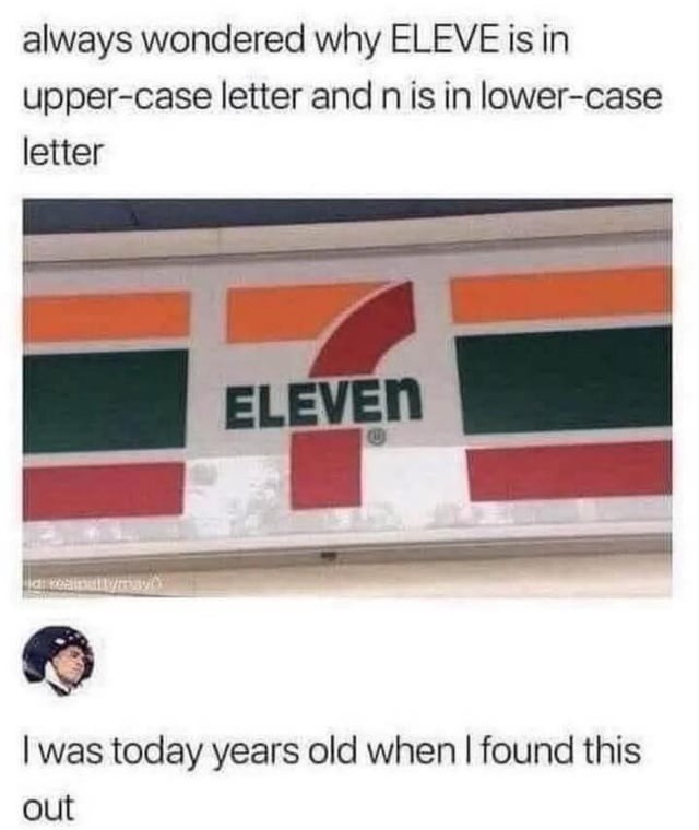ELEVEN is just a sneaky math joke - meme