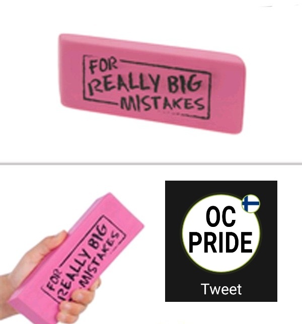 Too big of a mistake for any eraser - meme