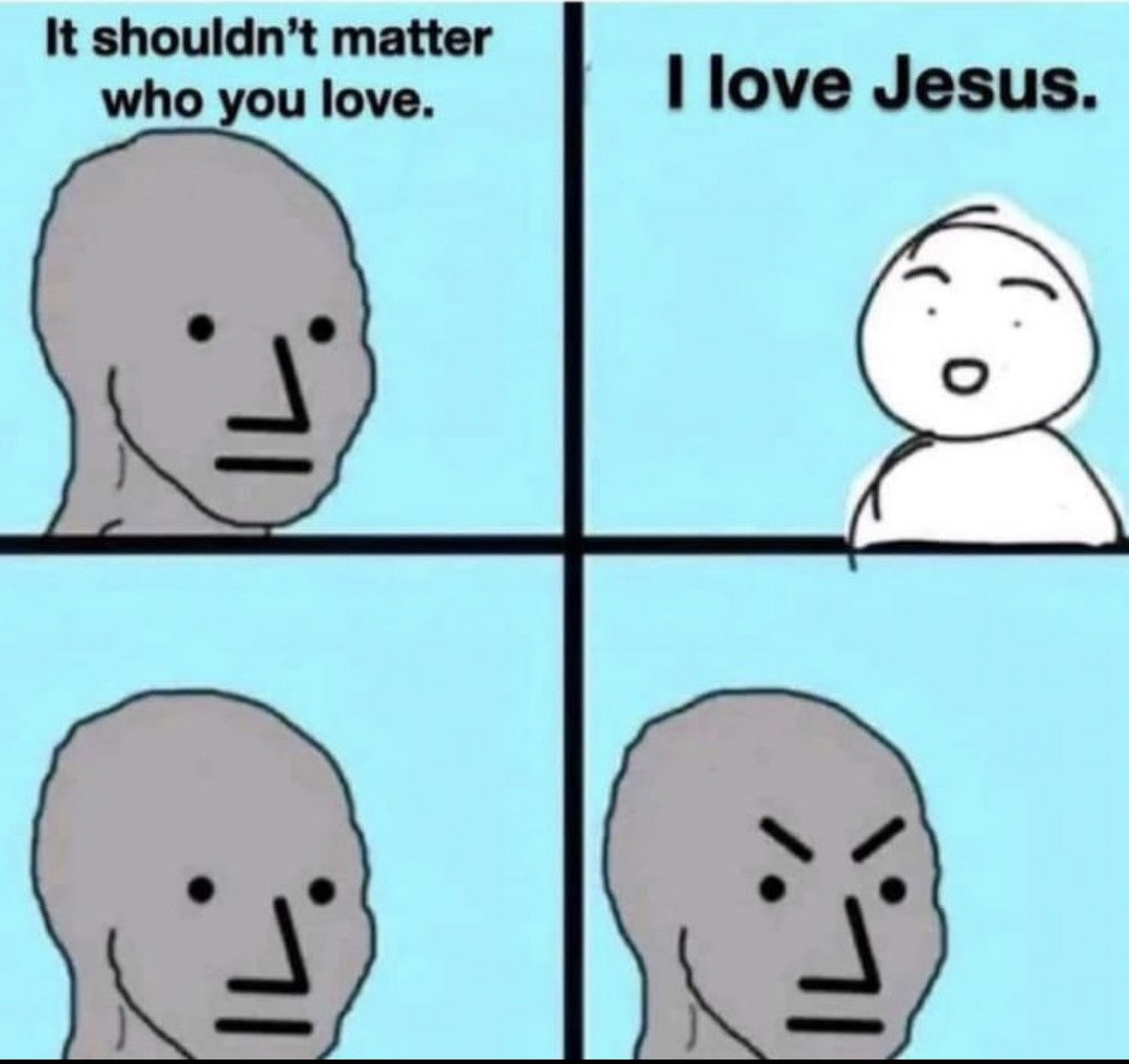 Jesus loves you - meme