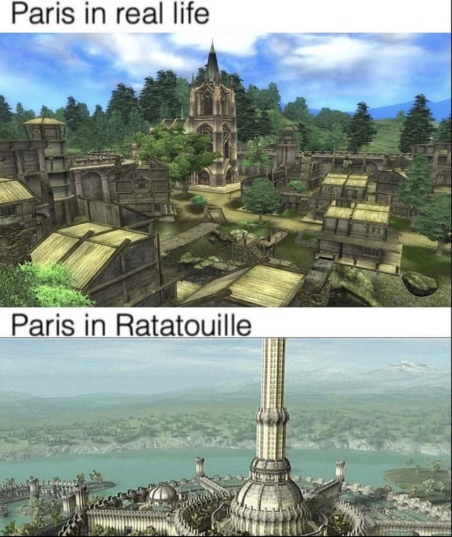 París en Ratatouille - meme