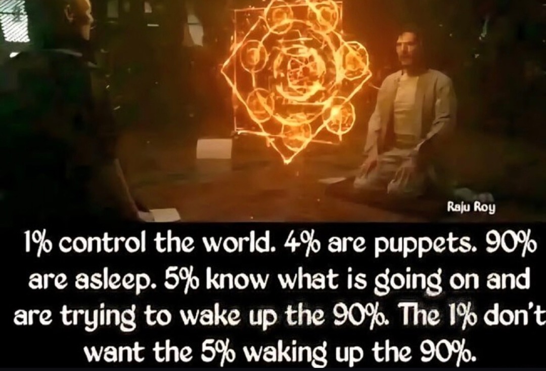Only 5% of us know the truth. The rest are NPCs apparently - meme
