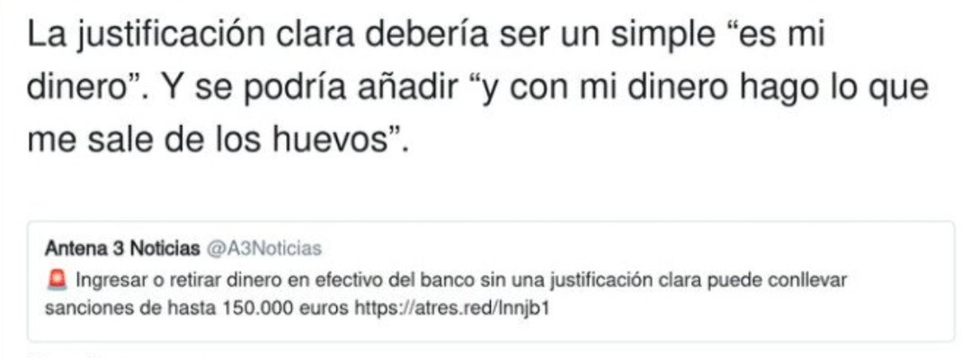 ‘es mi dinero y hago lo que quiera’ sanción bancaria con flow - meme