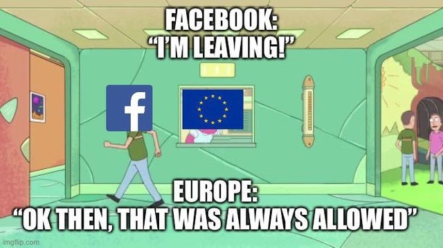 Bye bye Facebook! - meme