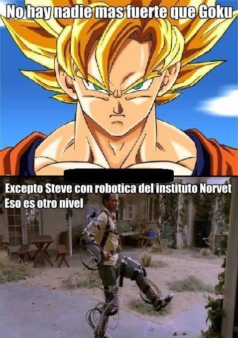 Goku no le gana a stevie - meme