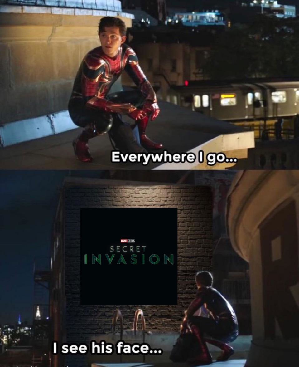 meme del estreno de secret invasion
