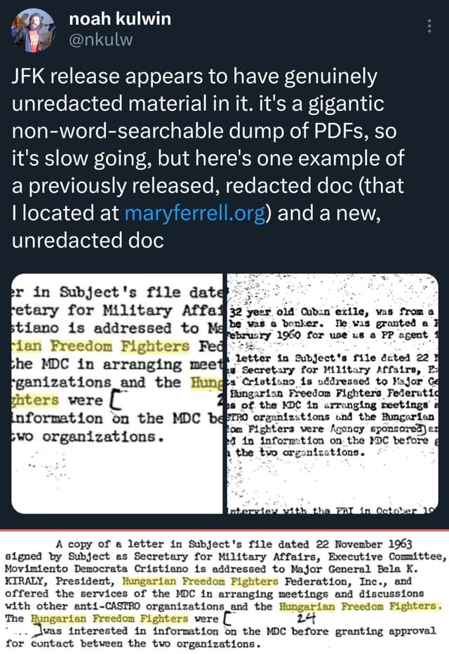 JFK files released meme news