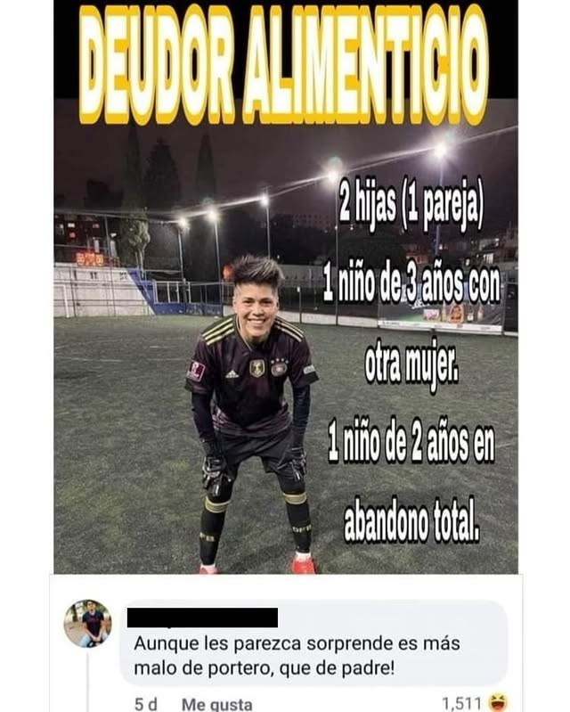 Es más malo de portero que de padre y eso ya es decir - meme
