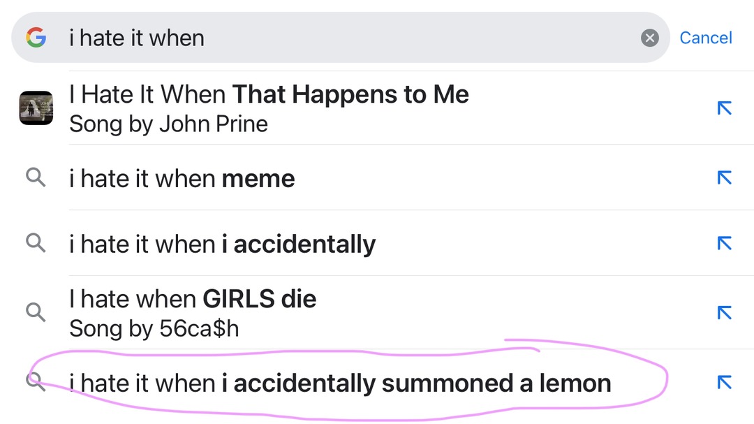 I summoned a lemon once - meme