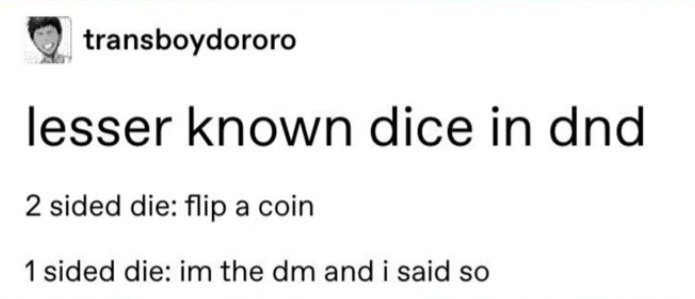 Dongs as a dice - meme