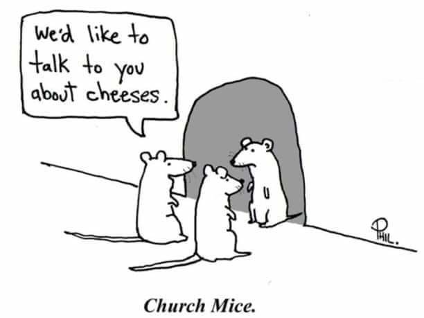 Church mice - meme