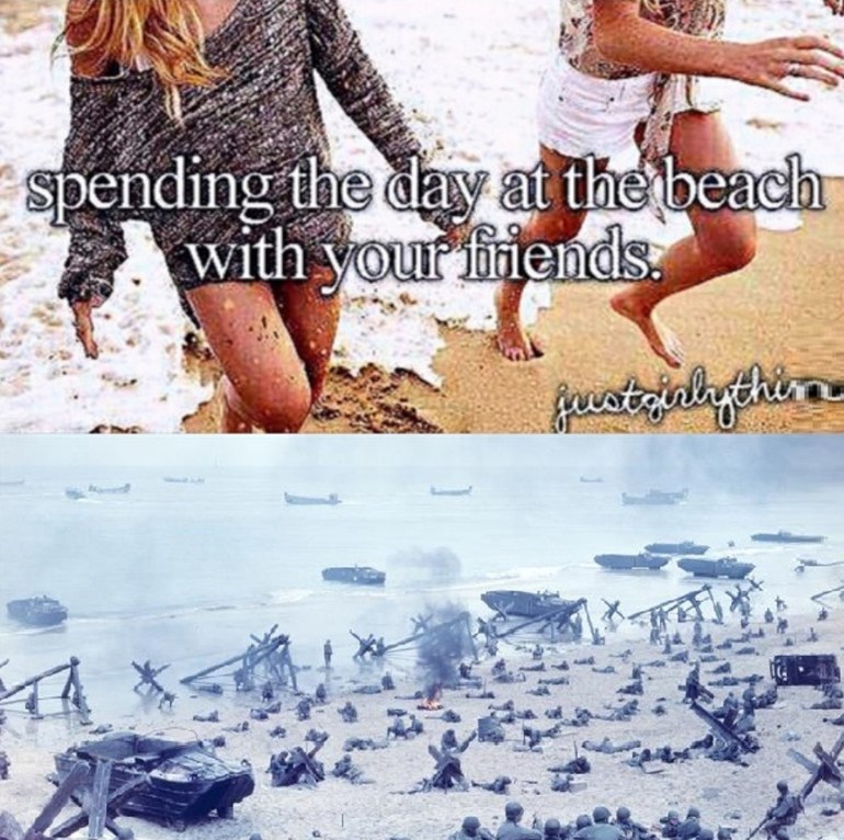 Good old day at the beach - meme
