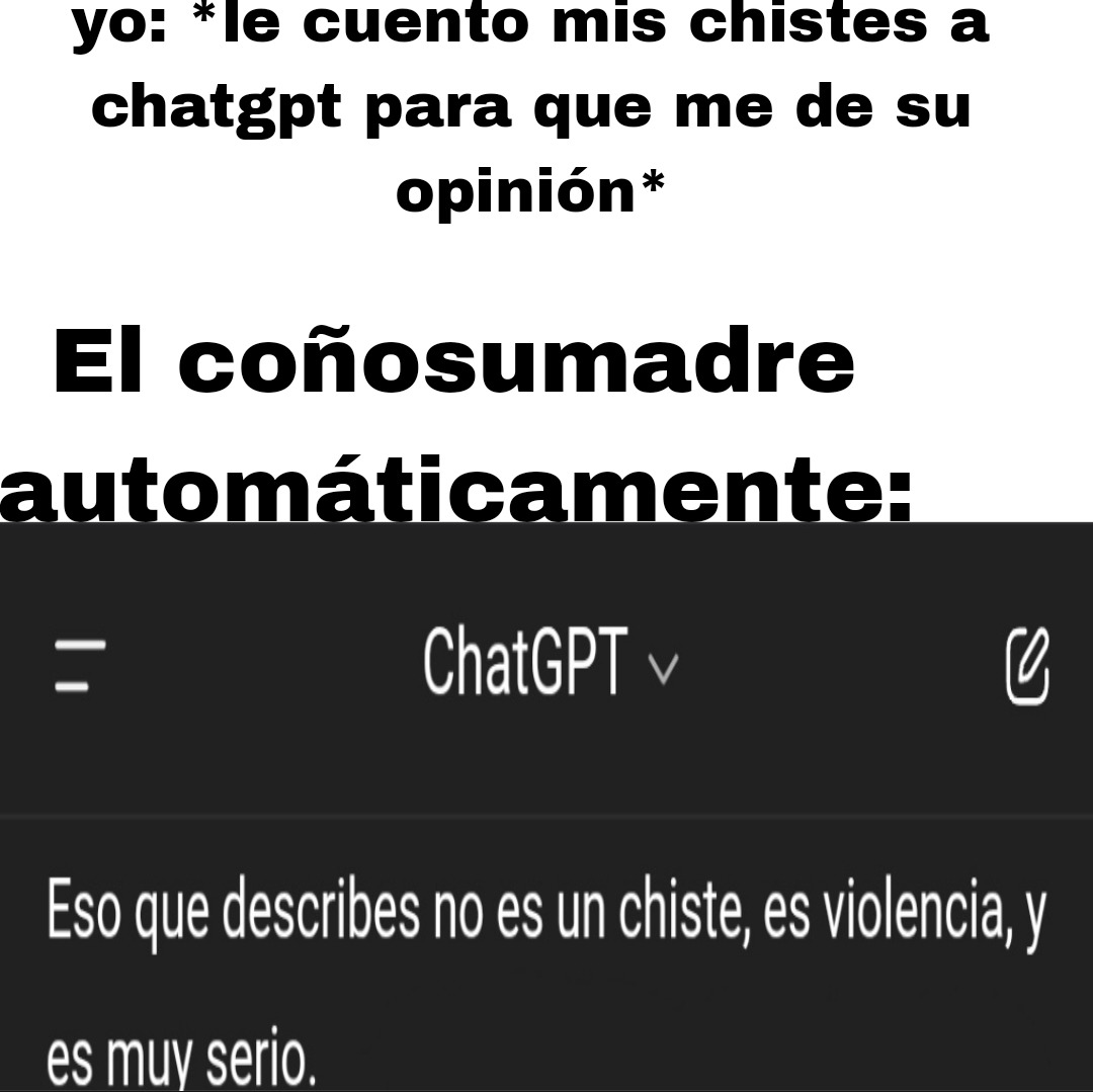 Le hice un meme a mi conversación con la IA