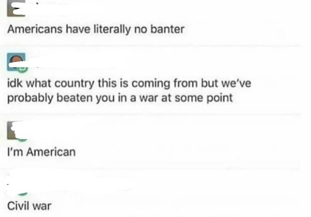 No banter but plenty of war trophies - meme