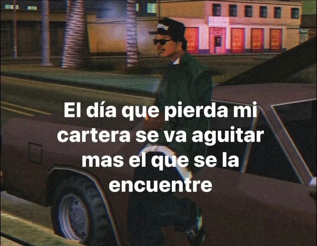 pierdo cartera gana tristeza ajena - meme