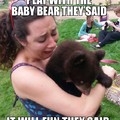 Playing with the bear