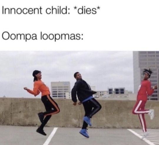 oompa loopmas are lit fire dab - meme