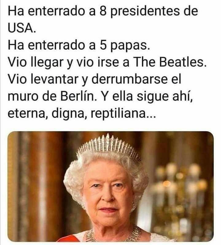 La reina es inmortal - meme